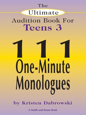 cover image of The Ultimate Audition Book for Teens, Volume 3